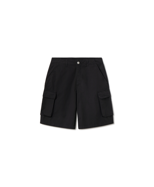 'Jet Black' Ripstop Short Cargo Pants