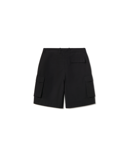 'Jet Black' Ripstop Short Cargo Pants