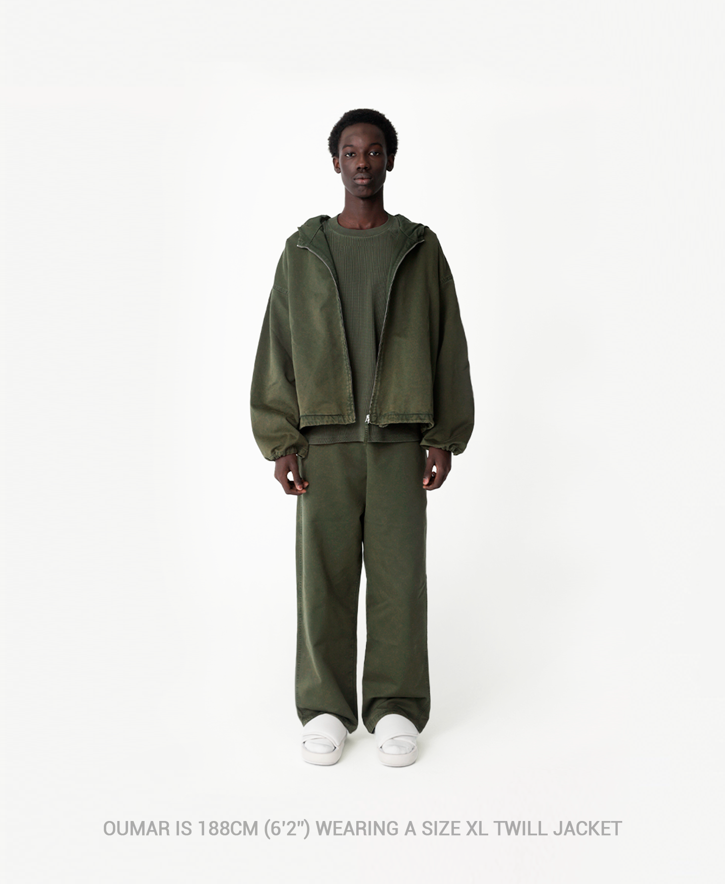 'Mud Gray' Twill Jacket