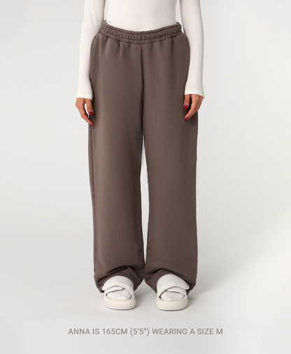 600 GSM 'Mud Gray' Straight-leg Pants