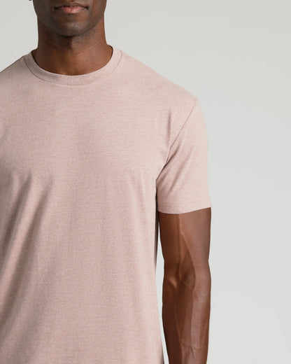 Light Heather Slate Mauve Classic Crew Neck