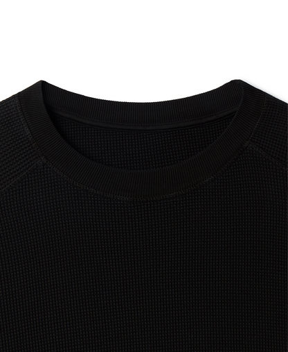 350 GSM 'Jet Black' Thermal Longsleeve