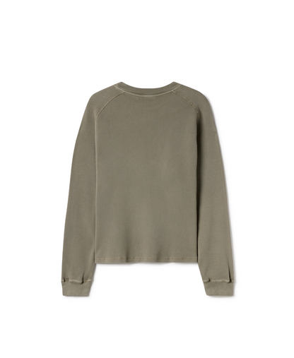 350 GSM 'Vintage Olive' Thermal Longsleeve