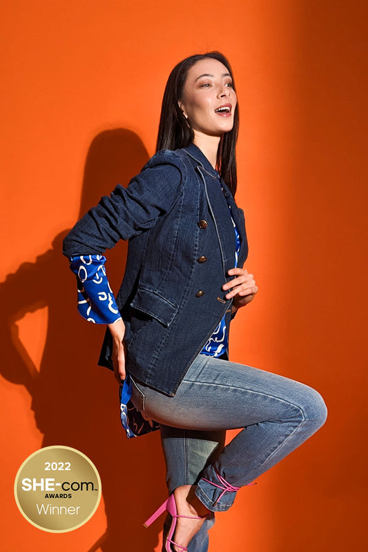 Dark Denim Sisca Blazer