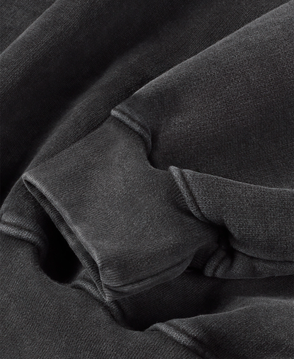 600 GSM 'Vintage Black' Crewneck