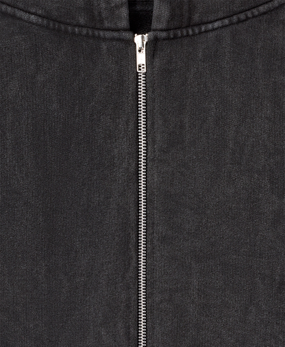 600 GSM 'Vintage Black' Zipper