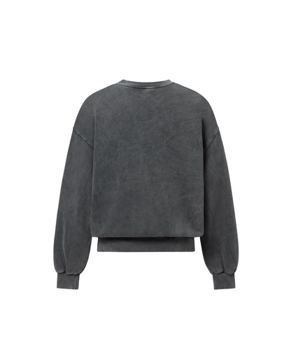 450 GSM 'Vintage Black' Crewneck