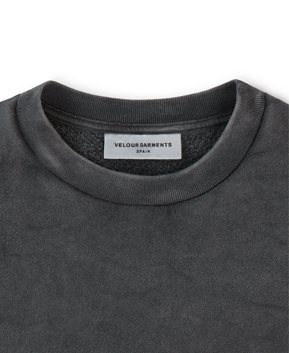 450 GSM 'Vintage Black' Crewneck