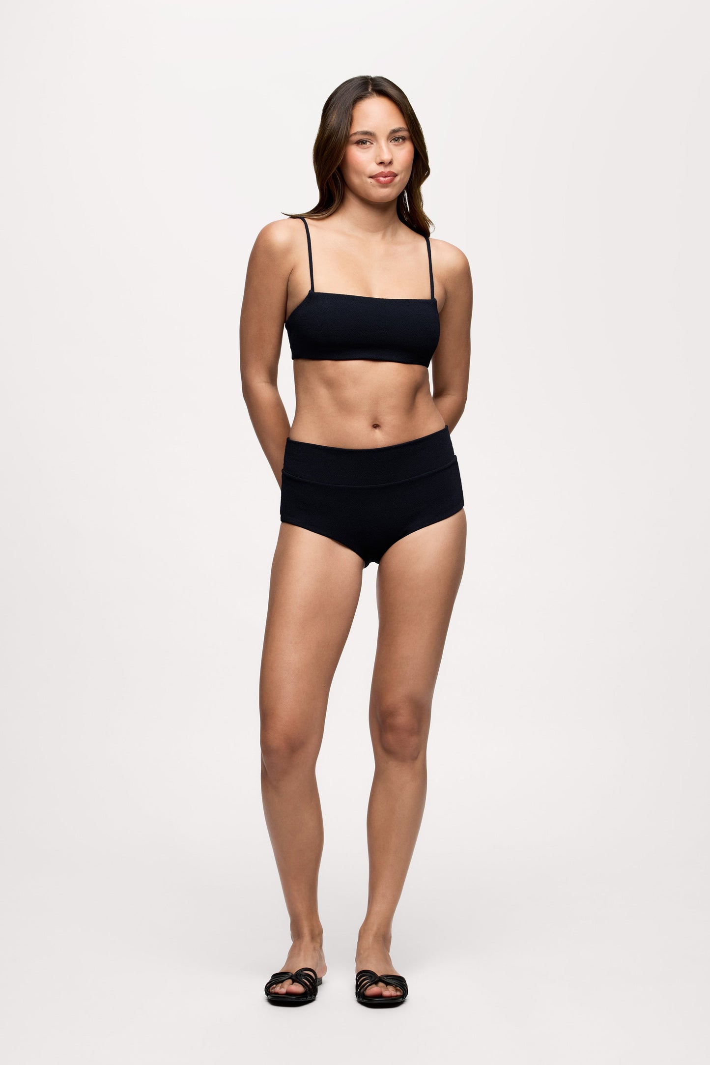 Bandeau Bikini Top | Crispy Black