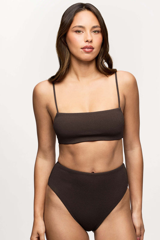 Bandeau Bikini Top | Crispy Espresso
