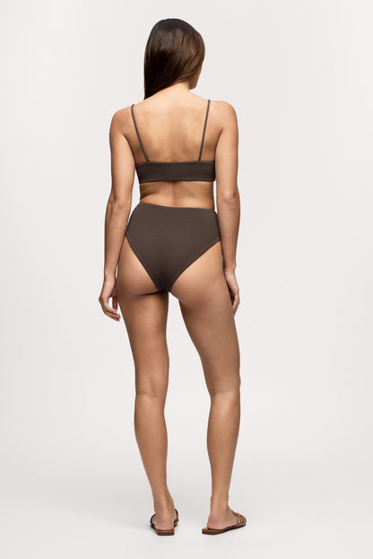 Bandeau Bikini Top | Crispy Espresso