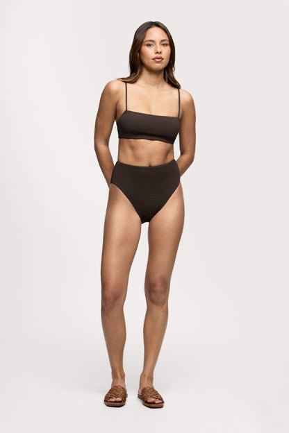 Bandeau Bikini Top | Crispy Espresso