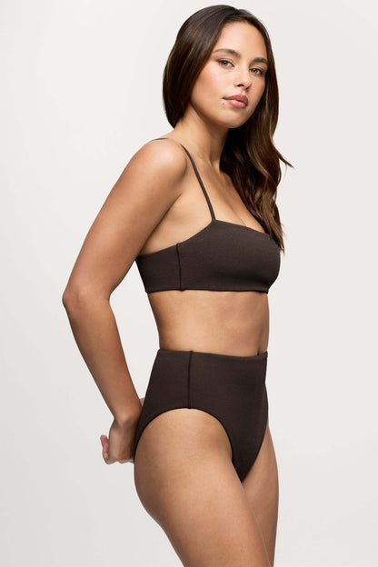 Bandeau Bikini Top | Crispy Espresso