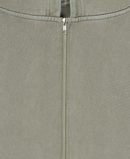600 GSM 'Vintage Olive' Zipper