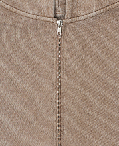 600 GSM 'Vintage Taupe' Zipper