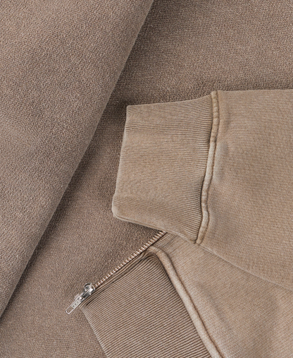 600 GSM 'Vintage Taupe' Zipper