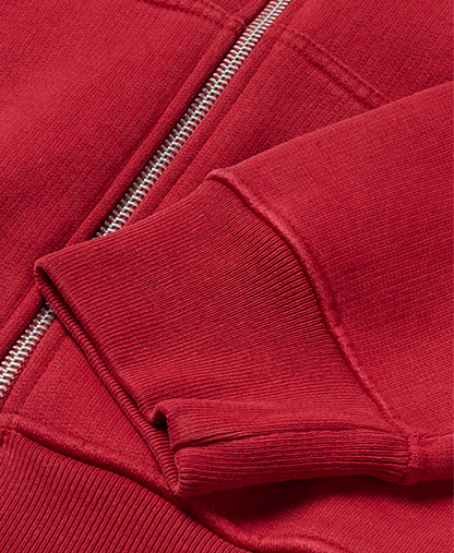 600 GSM 'Dark Red' Zipper