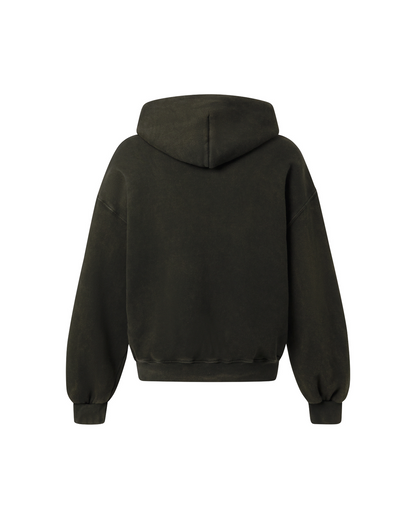 450 GSM 'Bleach Black' Zipper