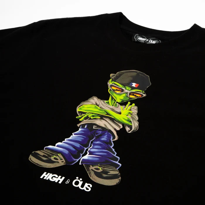 Alien High &amp; ÖUS T-Shirt Black - Four Street