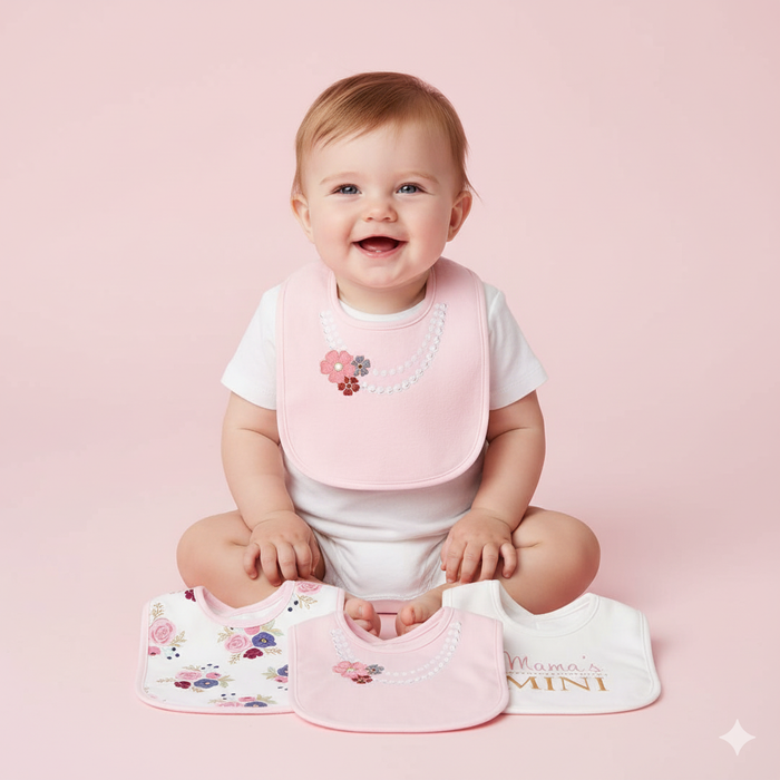 Baby 3 Pcs Interlock Bibs Set BP41438 - Little Kooma