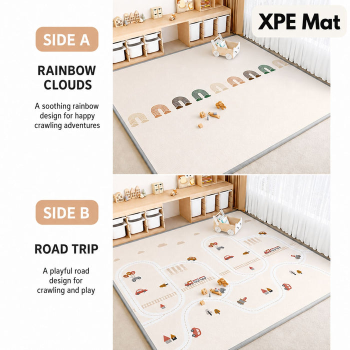 Rainbow+Map/XPE / 150x180cm