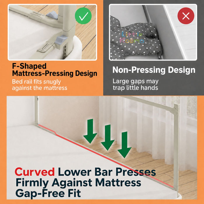 Baby Toddler Bed Guard Rails Barrier Protector Bedroom Playpen Bed Fence Single Side Lift