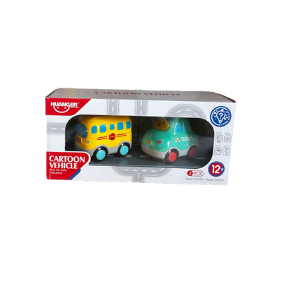 Babycare Baby Toys Mini Cars Set Cartoon Trucks Vehicles Transportation Car Toys for Boys and Girls 4pcs - Little Kooma