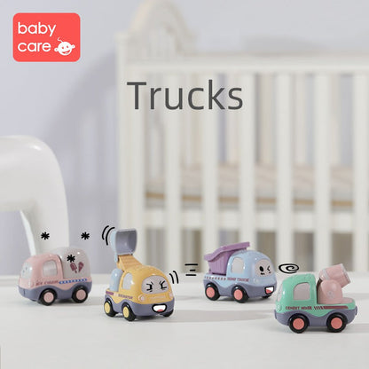 Babycare Cartoon Trucks 4Pcs