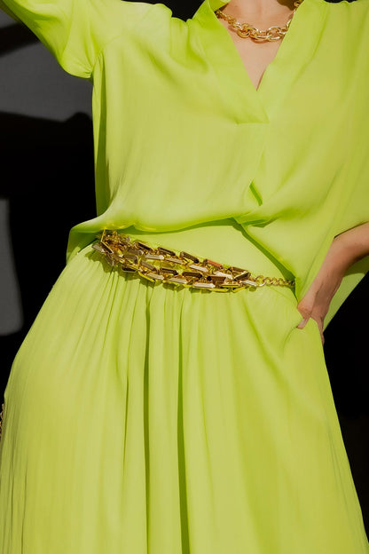 Gold Double Strand Chain Belt
