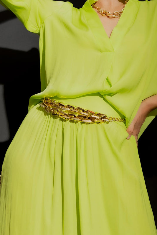 Gold Double Strand Chain Belt