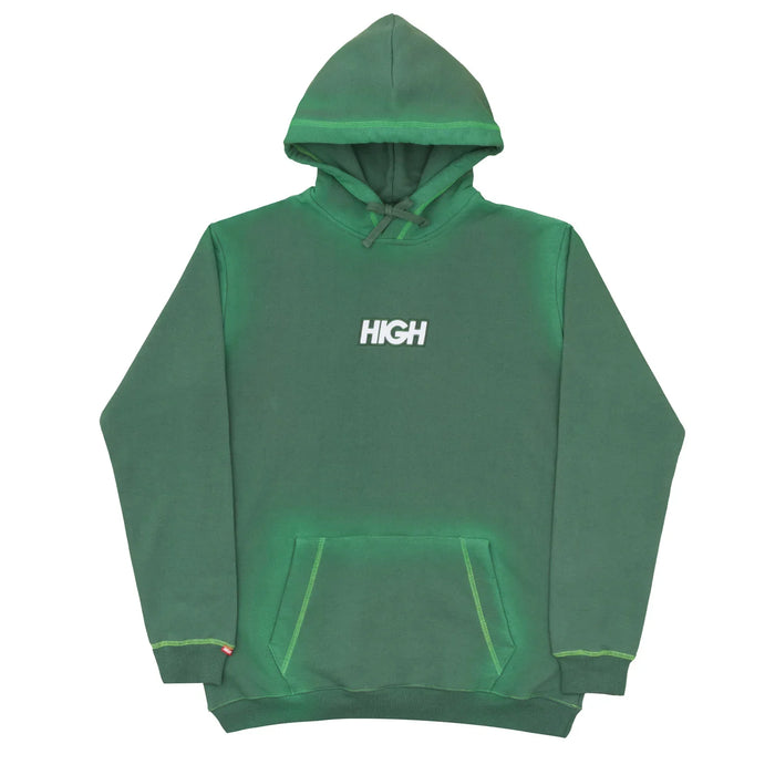 Bleached Hoodie Logo Green - Four Street