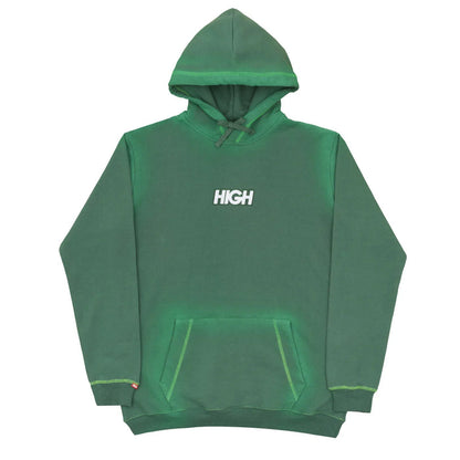 Bleached Hoodie Logo Green - Four Street