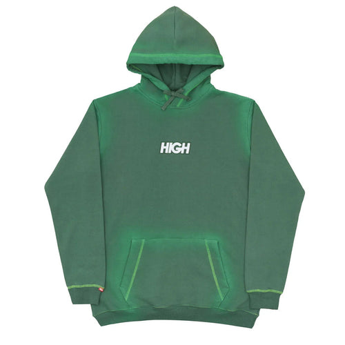 Bleached Hoodie Logo Green - Four Street