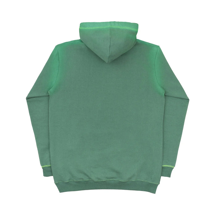 Bleached Hoodie Logo Green - Four Street