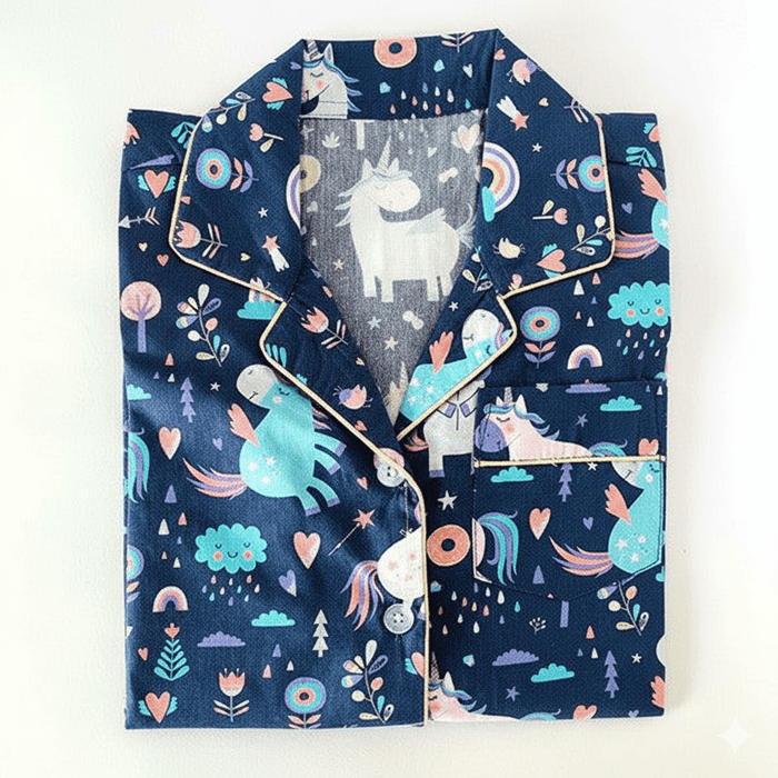 Blue Unicorn Pyjamas - Little Kooma