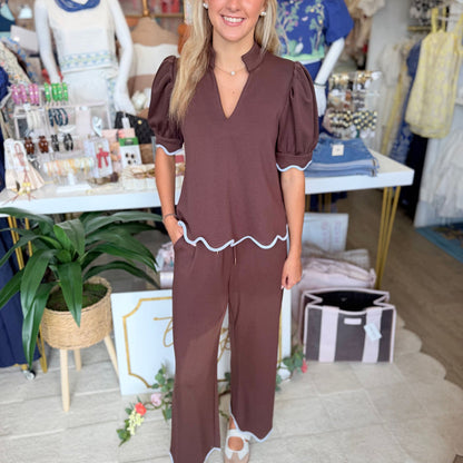 Celina Top (Brown)