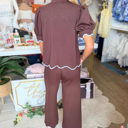 Celina Top (Brown)