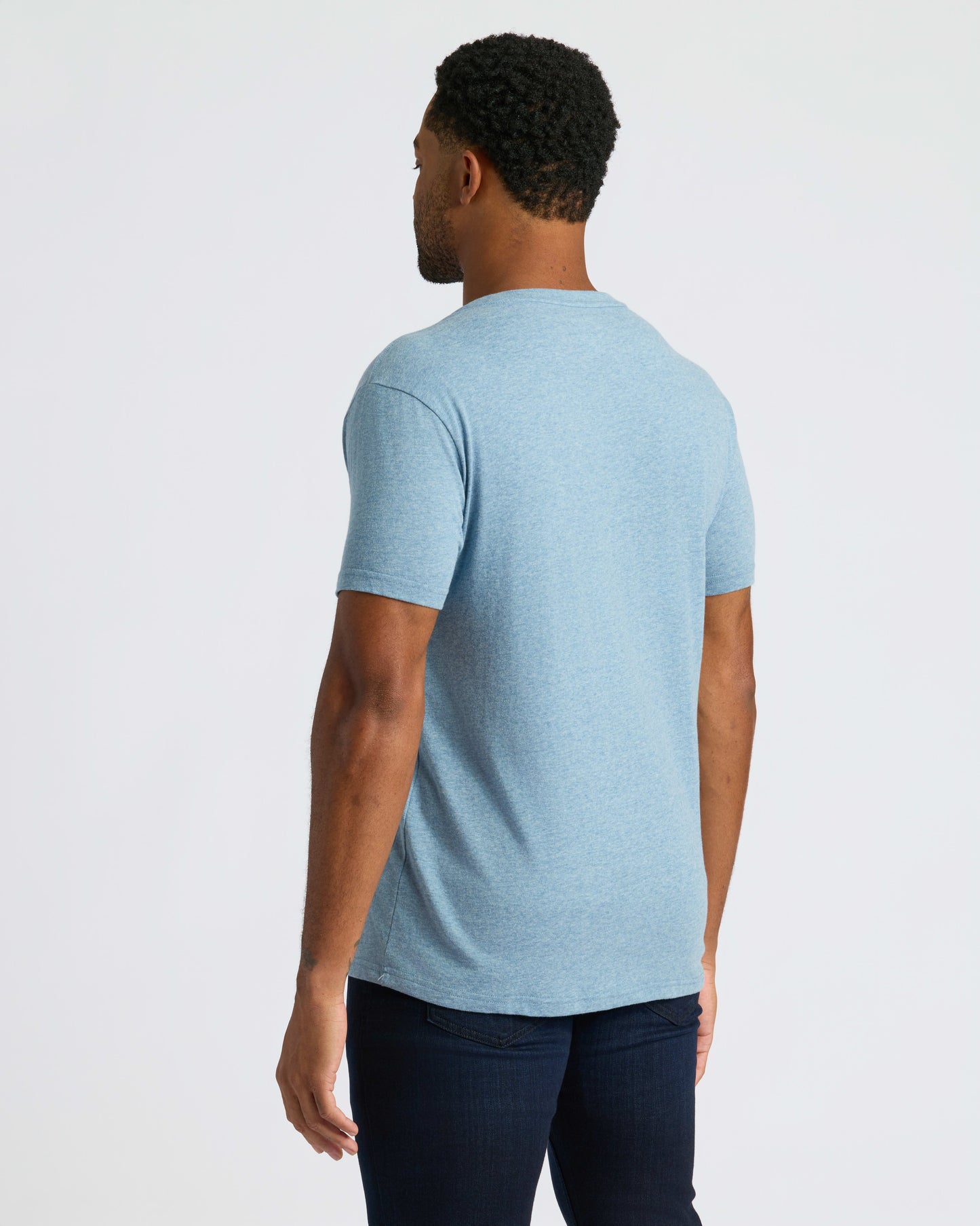 Heather Indigo Classic V-Neck