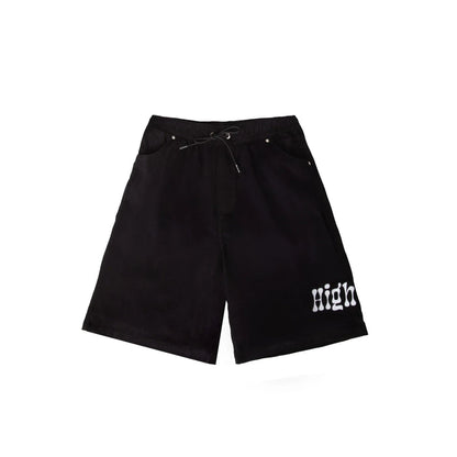 Corduroy Beach Shorts Black - Four Street