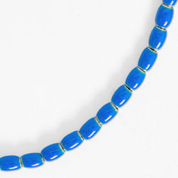 Enamel Barrel Chain Necklace - 18 in