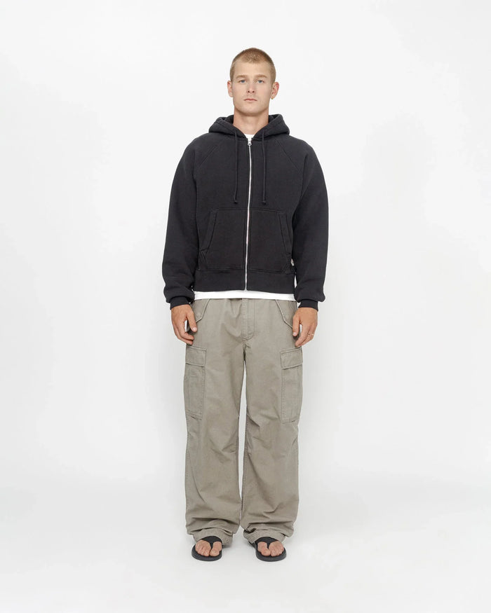 FLEECE RAGLAN ZIP HOODIE - Four Street