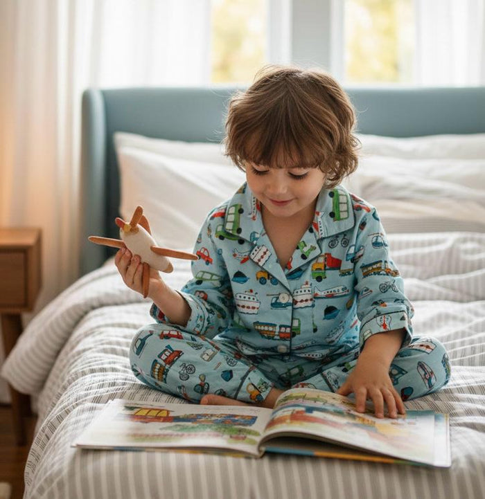 Fun Transport Vehicles Pyjamas - Little Kooma
