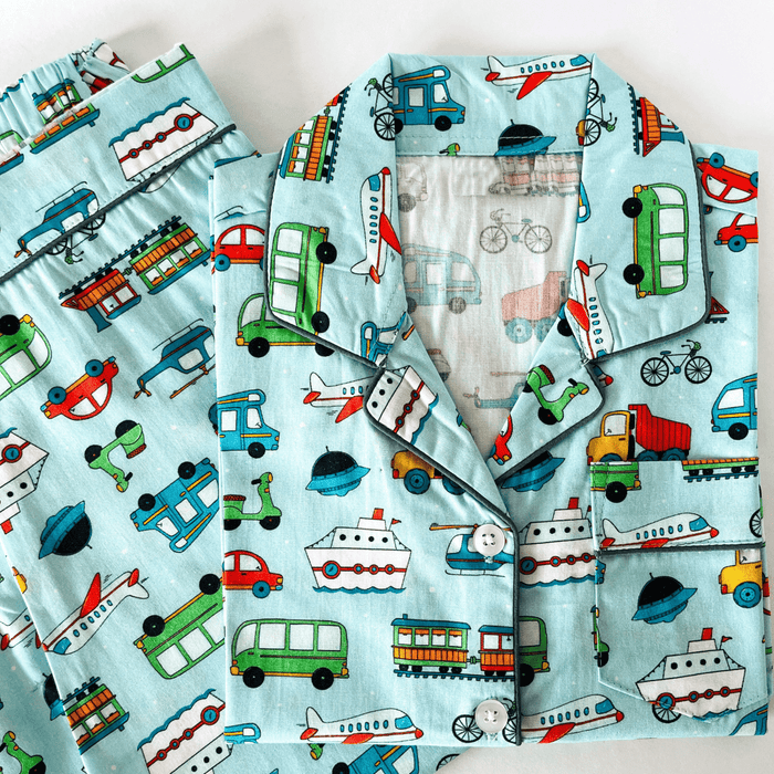 Fun Transport Vehicles Pyjamas - Little Kooma