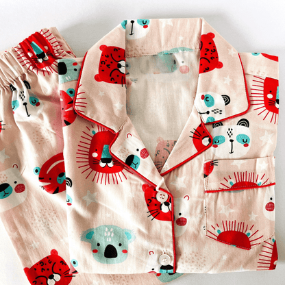Funny Animal Faces Pyjamas - Little Kooma
