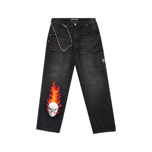 Ghost Rider Jeans Pants Black - Four Street