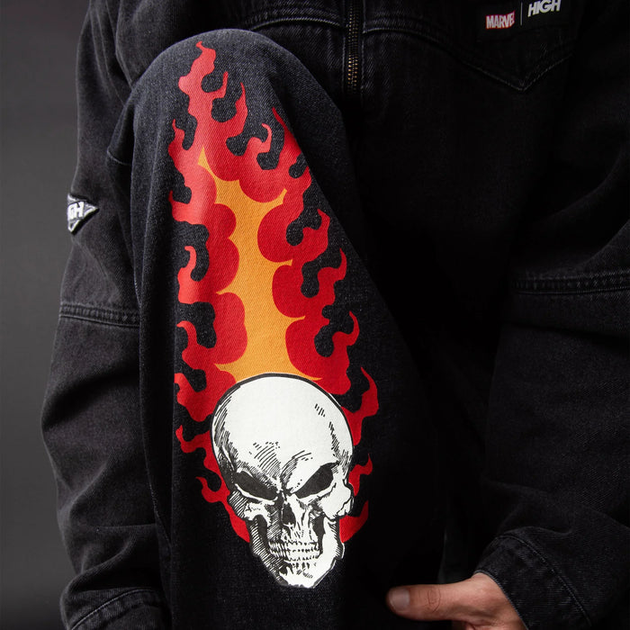 Ghost Rider Jeans Pants Black - Four Street