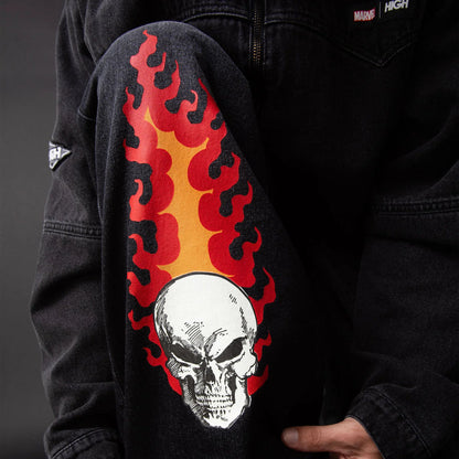 Ghost Rider Jeans Pants Black - Four Street