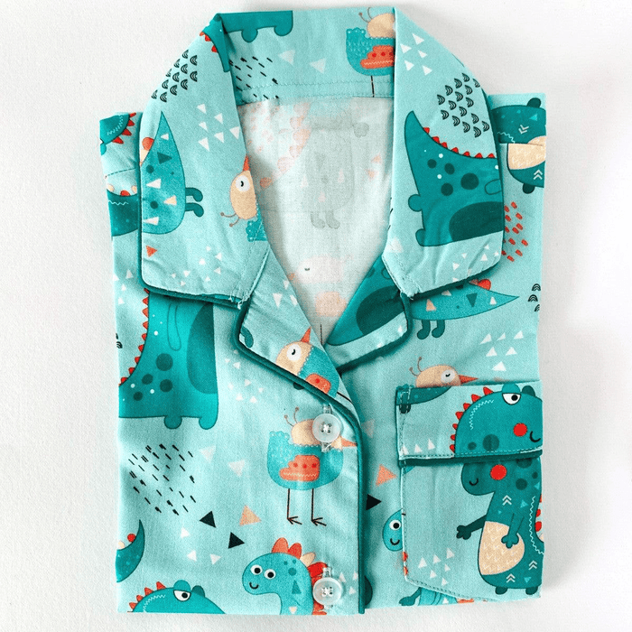 Green Dino Pyjamas - Little Kooma