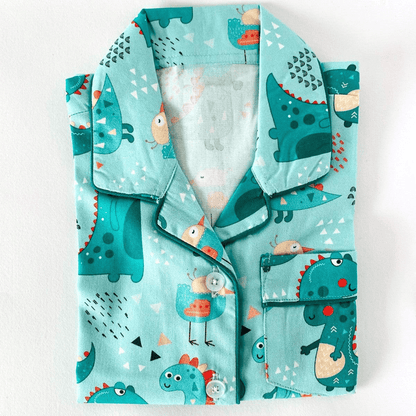 Green Dino Pyjamas - Little Kooma