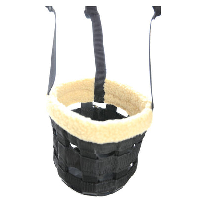 Hy Grazing Muzzle With Fleece Black